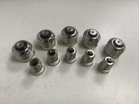 Douilles et supports de lampe de qualité en laiton nickelé E12 E26, prix usine