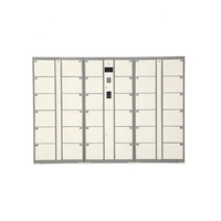 Consigne Électronique Intelligente Yinlong Personnalisée à Reconnaissance Faciale en Acier 24 Portes, Sans Contact, pour Plage et Bord de Mer