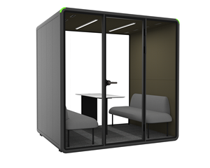 Wholesale 4 Person Acoustic Office Pod Noise Reduction Conference Booth Portable Private Cabin - Product Image 1