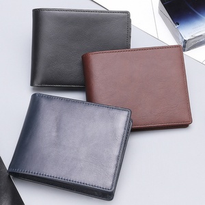 Genuine Leather Men's Gift Set <b>RFID</b>-enabled Short <b>Wallet</b> with Open Closure Keychain and Pen for Men - Product Image 6