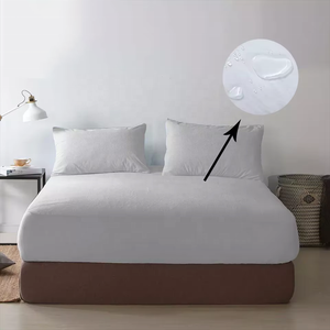 Buena calidad de algodón <span class=keywords><strong>impermeable</strong></span> transpirable primavera bolsillo cama colchón cubierta y protectores - Product Image 1