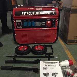 เครื่องกำเนิดไฟฟ้าเบนซิน 4-7 กิโลวัตต์ ระบายความร้อนด้วยอากาศ เฟสเดียว แบบพกพา สำหรับงานก่อสร้างและใช้ในครัวเรือน - Product Image 2