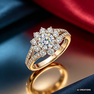 S925 Personalizado | 10 mil | 14K | Anillo de Boda de Diamante Cultivado en Laboratorio, Corte Brillante, Redondo, de 1.00 Quilates, Chapado en Oro de 18K, Calidad VS, para Mujer - Product Image 2