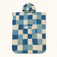 Poncho de plage léger en microfibre à capuche, séchage rapide, absorbant, serviette de bain, robe de bain pour le surf et la natation, design personnalisé