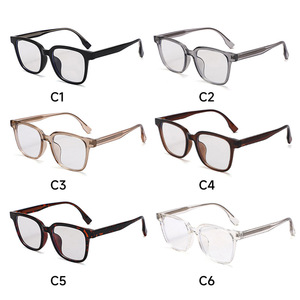 TR90 กรอบแว่นตาทรงสี่เหลี่ยมขอบเต็มป้องกันแสงสีฟ้าสำหรับทุกเพศ 3021 สีทึบน้ำหนักเบา - Product Image 3