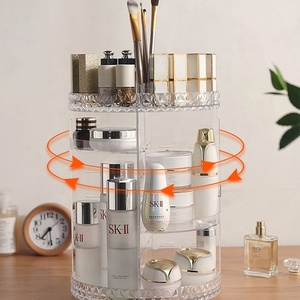 360 Rotating Acrylic Makeup Organiser, Multi-function Adjustable Spinning Holder, Storage Cosmetic - Product Image 4