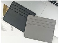 Portefeuille de poche ultra-mince en cuir PU anti-RFID, imprimé UV, vente en gros d'usine, cadeaux promotionnels de bienvenue