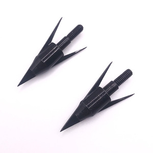 검은색 가시 낚시 화살 탄소강 나사형 화살 야외 낚시 및 사냥 활과 화살 액세서리 - Product Image 1
