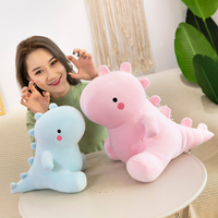 Boneka Dinosaurus Kartun Lucu Bahan Elastis Isi Kapas Berbagai Ukuran Warna Hadiah Menggemaskan untuk Remaja