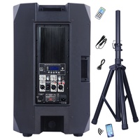 Subwoofer de 5000 W y 15" Sistema de Altavoces PA de Audio Profesional para Interiores/Exteriores Caja de Sonido Sistema Line Array para Fiestas de DJ Bocina Parlante