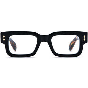 Asetat Gözlük Kadın 2025 Yeni Marka Tasarım Kare Gözlük Çerçevesi Erkek Kalın Gözlük Optik Gözlük Özel Lensler - Product Image 4