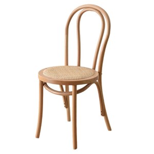 Silla de Comedor Thonet de Madera de Caucho Negra Estilo <span class=keywords><strong>Viena</strong></span> Clásica Vintage con Asiento de Ratán, Precio al por Mayor - Product Image 6