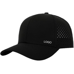 Gorra de béisbol de ala curva de verano Premium con logotipo personalizado, de secado rápido, resistente al agua, con agujero cortado con láser, 6 paneles - Product Image 6