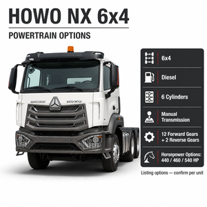 Camión Tractor SINOTRUK HOWO NX 6x4 con Motor Weichai <span class=keywords><strong>para</strong></span> Transporte Logístico - Product Image 3