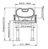 Silla de Ducha Plegable, Taburete de Baño de Aleación de Aluminio, Asiento de Ducha Portátil para Personas Mayores, Discapacitados y con Movilidad Reducida