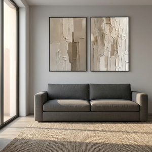 <span class=keywords><strong>Triptyque</strong></span> sur toile imprimée, <span class=keywords><strong>peinture</strong></span> décorative florale, décoration intérieure, <span class=keywords><strong>peinture</strong></span> abstraite à l'encre, cadre en plastique, <span class=keywords><strong>peinture</strong></span> flottante - Product Image 3