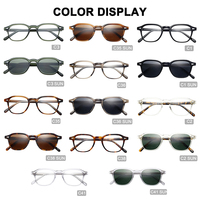 Lunettes de soleil vintage tendance pour hommes monture carrée en acétate avec verres polarisés Tac lunettes de soleil en rose jaune gris