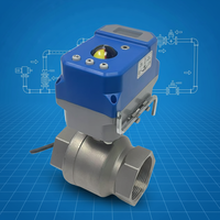 Actionneur de vanne de régulation électrique intelligent multi-mode AC220V OEM d'usine, à commande proportionnelle 4-20mA, en acier inoxydable