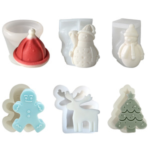 2026 3D Moldes De Silicona Para Velas Geometric Abstract Decorative Striped Bubble Silicone Soap Candle Mold for Candles Making - Product Image 2