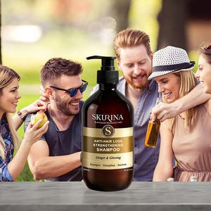 Doğal Bitkisel Saç Dökülmesine Karşı Şampuan, Çam Yaprakları, Ginseng, Zencefil, Vegan Yağ Kontrolü, Besleyici, Ferahlatıcı Saç Bakım Şampuanı - Product Image 2