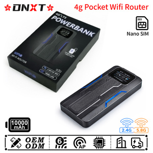 DNXT Router WiFi de Bolsillo con Batería Externa 2.4G y 5.8G 4G WiFi6 300Mbps, 10000mAh, Pantalla LCD, Inalámbrico para Viajes - Product Image 1