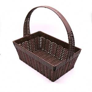 Cesta de Almacenamiento Multifuncional Tejida a Mano de Ratán PP Ecológica al por Mayor - Product Image 6