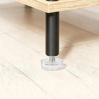 Pieds de nivellement réglables en plastique dur transparent avec vis M6*19 antidérapants pour support d'équipement