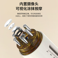 Mini distributeur portable de sérum capillaire liquide avec brosse applicatrice pour le cuir chevelu et peigne à médicament, applicateur visuel de sérum