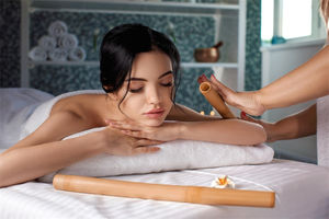 Set di rulli per terapia Madero di 14 massaggi svedesi Starter Kit per terapia del legno bastoncini e rulli per massaggi <span class=keywords><strong>Fusion</strong></span> in bambù - Product Image 3