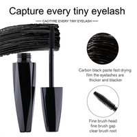 Mascara TYX noir, imperméable, longue durée, anti-bavures, tête de brosse de haute qualité, volume complet, longueur illimitée