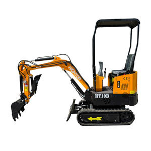 HT10B piccolo escavatore idraulico da <span class=keywords><strong>1</strong></span> tonnellata <span class=keywords><strong>Mini</strong></span> scavatore con motore Koop per giardino e fattoria - Product Image 1
