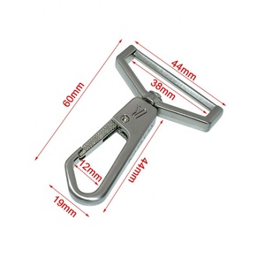 Chất Lượng Con Chó Dây Xích Carabiner Khóa Hợp Kim Tùy Chỉnh Kích Hoạt Xoay Mùa Xuân Snap Móc Da Túi Clasp Cho <span class=keywords><strong>DIY</strong></span> Keychain Cặp - Product Image 2