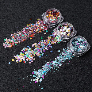 6 pièces/ensemble, poudre à paillettes pour ongles de 32 g, 192 couleurs, forme de diamant, paillettes holographiques métalliques, certifiées MSDS, décoration pour ongles - Product Image 4