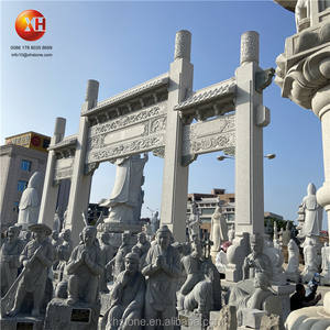 Grande <span class=keywords><strong>arche</strong></span> d'entrée <span class=keywords><strong>de</strong></span> Village <span class=keywords><strong>en</strong></span> <span class=keywords><strong>pierre</strong></span>, à trois portes, paifan pour porte du Temple, livraison gratuite - Product Image 5