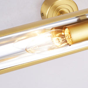 Lámpara de pared <span class=keywords><strong>LED</strong></span> moderna nórdica, Faro de <span class=keywords><strong>espejo</strong></span> de cobre dorado, baño, inodoro, pasillo, foco de pared, luz de sala de estar - Product Image 5