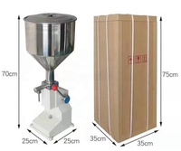 Prêt à expédier 5-50ml petite machine de remplissage de brillant à lèvres de remplissage de pâte manuelle à pression manuelle pour petite bouteille A03