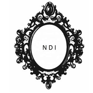 <b>Gold</b> Plated Finishing Decorative Metal Wall <b>Mirror</b> Frame Embossed Design Wall Decoration Stylish Wall <b>Mirror</b> For Hotel or Home - Product Image 4