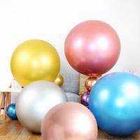 Lot de 10 ballons en latex métallisé de 36 pouces - Ballons ronds pour fêtes, anniversaires, décorations de Noël et de mariage (certifiés EN71)