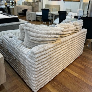PZ HOME Mobili di Lusso Divano Componibile a L da <span class=keywords><strong>Soggiorno</strong></span> con Chaise Longue Extra Comoda in Morbido Tessuto di Velluto a Coste - Product Image 5
