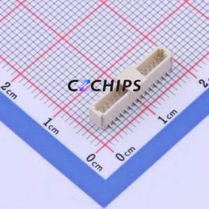 HC-1.0-15PLT Wire-to-Board Pin Header SMD,P=1mm Connector 1x15P 1mm Vertical Mount SH - Product Image 1