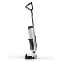 Nettoyeur de sols portatif à double réservoir, auto-nettoyant, avec aspiration eau et poussière, rouleau pour tapis, et fonction de séchage à air chaud à 180 degrés pour nettoyage à plat
