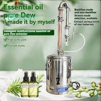 Distillateur d'huiles essentielles et d'hydrolats en acier inoxydable 304, 4 types de colonnes de reflux, extracteur à double circulation
