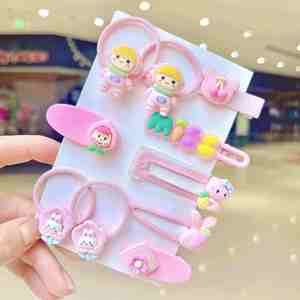 ขายส่งยอดขาย 14 ชิ้น/เซ็ตการ์ตูน Rainbow ผม PIN ทําด้วยมือสําหรับสาวเด็กอุปกรณ์เสริมผมแฟนซีน่ารักผมคลิป - Product Image 4