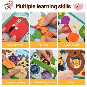 หนังสือมอนเตสซ<span class=keywords><strong>อร</strong></span>ี่สำหรับ<span class=keywords><strong>ฟาร์ม</strong></span>สัตว์สีเขียวของเล่นฝึกทักษะการเคลื่อนไหวสำหรับเด็กผู้ชายและเด็กผู้หญิง - Product Image 5