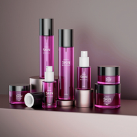 Coffret cadeau complet de soins de la peau avec flacons en verre de 40, 80 et 100 ml et pots de crème de 30, 50 et 80 g, flacon et emballage pour pommade