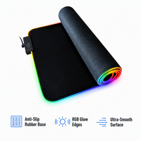 Tapis de souris de jeu, tapis de bureau USB RGB 900X400, non toxique, lumineux, personnalisé, Novo