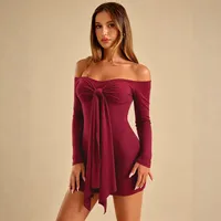 Robes décontractées en gros, rouge, plusieurs tailles, fournisseur OEM ODM