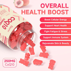 Vente chaude HALAL Naturel Saveur De Pêche Antioxydant Coenzyme Q10 Gommes Anti-Fatigue COQ10 Gommeux Compléments Alimentaires pour Adultes - Product Image 3