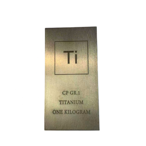 Lingote <span class=keywords><strong>de</strong></span> <span class=keywords><strong>Titanio</strong></span> Puro GR1 Ti, 1 <span class=keywords><strong>KILO</strong></span>, 500g, 250g, 99.5% Puro, Colección Fina - Product Image 3