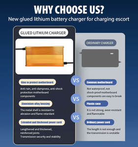 Chargeur de batterie LiFePO4 en alliage d'aluminium XIANGRUI 58,8 V 6 A AC/DC <span class=keywords><strong>avec</strong></span> éclairage LED pour vélos et trottinettes électriques - Product Image 4